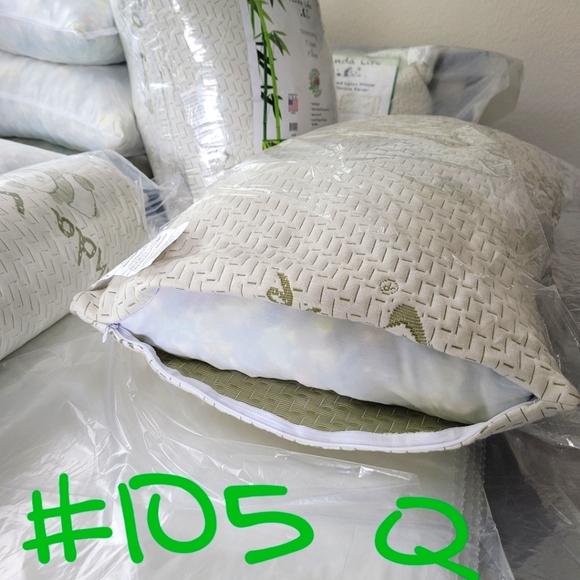 New 7" Memory Foam Pillow Bamboo Cover Soft Queen Pillowcase - Picture 6 of 15